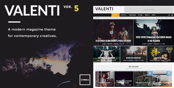 Valenti – WordPress高清视网膜支持杂志型主题[5.5.2]