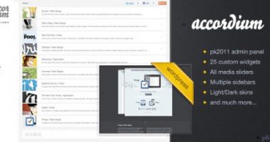 Accordium- Jquery & Premium wordpressTheme