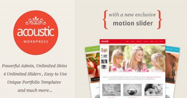 Acoustic – Elegant WordPress Theme