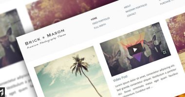Brick + Mason – Premium Photography and Blog Theme