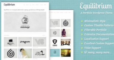 Equilibrium – Clean and modern wordpress portfolio theme
