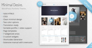 Minimal Desire – WordPress Portfolio Theme