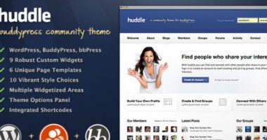 Huddle v1.7 – WordPress & Buddypress Theme