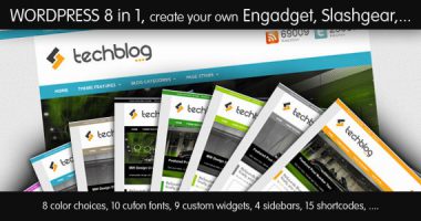 TechBlog v2.1 – Professional Tech Blog WordPress Theme