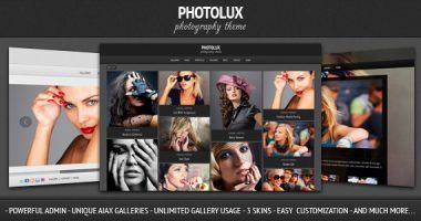 Photolux – Photography Portfolio WordPress Theme