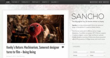 Sancho – Clear blog WP Theme