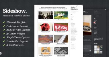 Sideshow – Funktastic Portfolio WordPress Theme