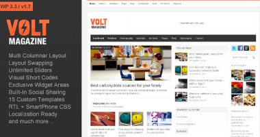 Volt – Magazine / Editorial WordPress Theme