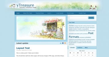 yTreasure – 简洁个人博客主题