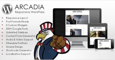 Arcadia Responsive WordPress Blog