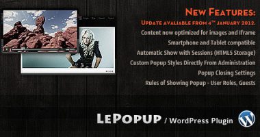 LePopup WordPress Plugin – 弹窗插件