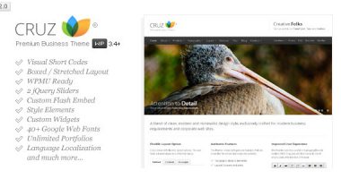 Cruz Themeforest现代商业主题