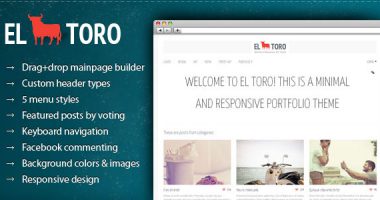 El Toro Themeforest商业WordPress主题[0.1]