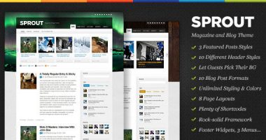 Sprout WordPress杂志型主题[1.1]