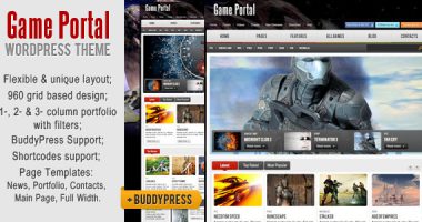 Game Portal 游戏类杂志型WordPress主题[1.0]