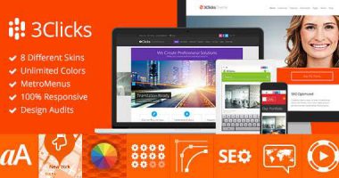 3Clicks 响应式多用途WordPress主题[1.0.5]