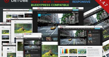 deTube 视频&杂志 WordPress主题完全汉化版[1.4.7]