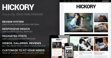 Hickory WordPress杂志型主题[2.0.3]