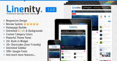 Linenity 简洁的响应式WordPress杂志主题[1.20]