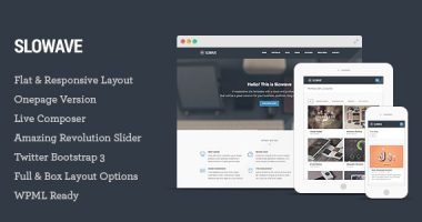 Slowave 多用途响应式WordPress企业主题[1.0.3]