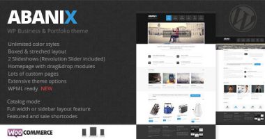 Abanix Themeforest商业商店类WordPress主题[1.0]