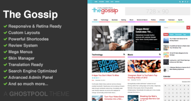 The Gossip – 多用途商业杂志型WordPress主题[2.8]