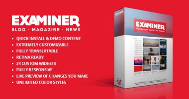 Examiner – 商业杂志类WordPress主题