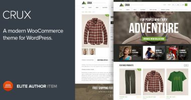 Crux– 现代轻量级WooCommerce商场WordPress主题[1.6.2]