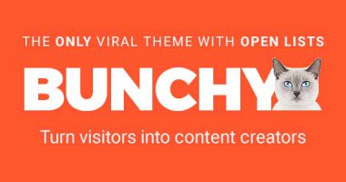 Bunchy – 开放式列表WordPress主题汉化版