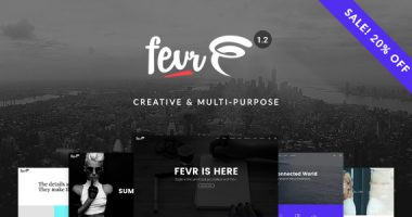 Fevr – 创意性多用途WordPress主题完全汉化版