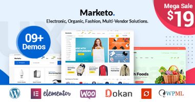 Marketo – 电商和多店铺WordPress主题[1.0.8]