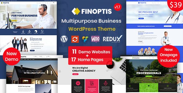 Finoptis 多用途商业WordPress主题[1.7]