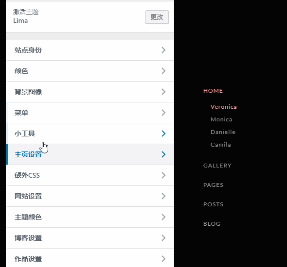Lima 作品/摄像展示WordPress主题汉化
