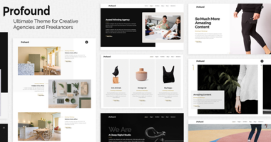 Profound – A Multi-concept Theme for Agencies and Freelancers
