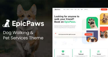 EpicPaws – Dog Walking & Pet Services Theme