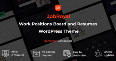 JobRoyal – Work Positions Board and Resumes WordPress Theme