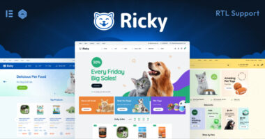Ricky – Pet Shop & Care WooCoomerce Theme