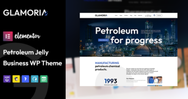 Glamoria – Petroleum Jelly Business WordPress Theme