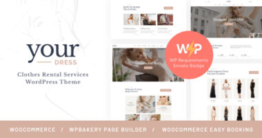 Your Dress | Clothes Rental Services WordPress Theme