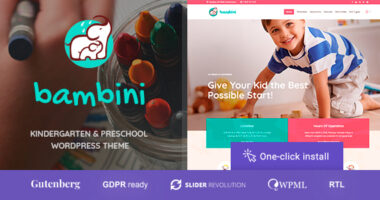 Bambini – Pre-School and Kindergarten Theme