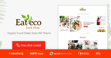 Eat Eco – Healthy & Organic Food Shop WooCommerce Theme