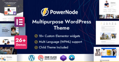PowerNode – Multipurpose WordPress Theme
