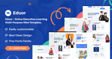 Eduor – Online Education Learning Multi-Purpose HTML Template