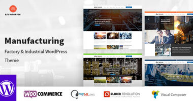 Manufacturing – Factory & Industrial WordPress Theme
