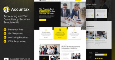 Accuntax – Accounting & Tax Consultancy Services Elementor Template Kit