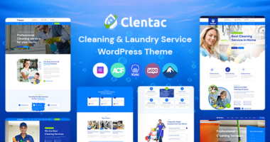 Clentac – Cleaning Services WordPress Theme