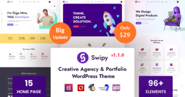 Swipy – Creative Agency WordPress Theme