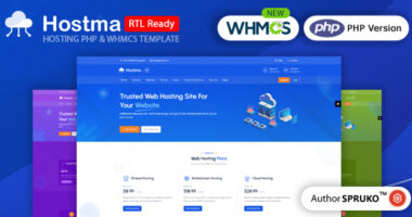 Hostma – Web Hosting PHP & WHMCS Template