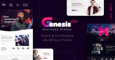 GenesisExpo | Business Events & Conference WordPress Theme