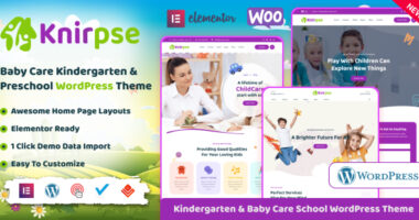 Knirpse – Kindergarten & Baby Care WordPress Theme